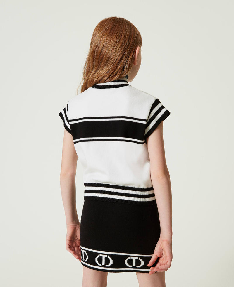 Scee by twin set Maglia lupetto con Oval T jacquard 2025