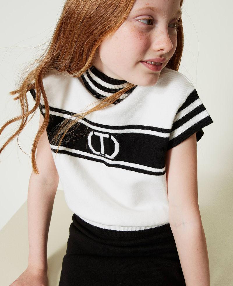Scee by twin set Maglia lupetto con Oval T jacquard 2025