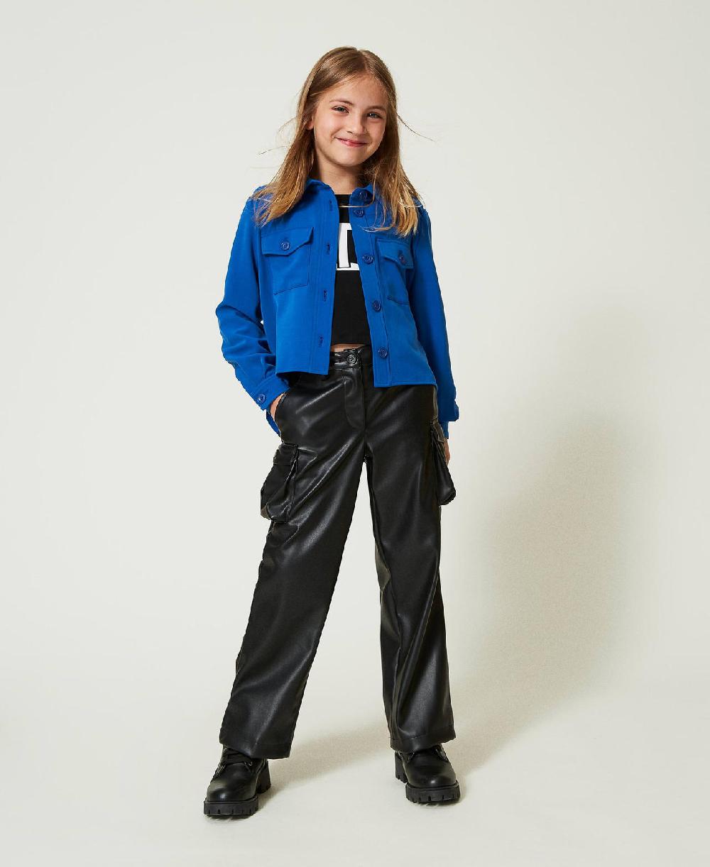 Scee by twin set Pantaloni cargo con tasche utility Spedizione Gratuita