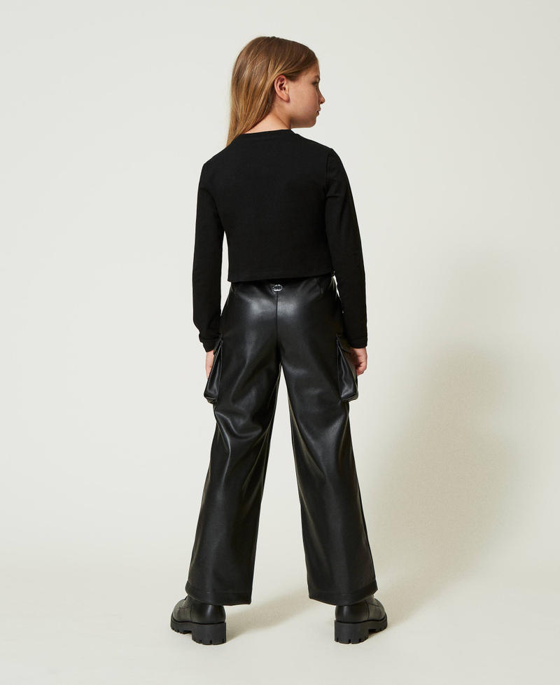 Scee by twin set Pantaloni cargo con tasche utility Spedizione Gratuita