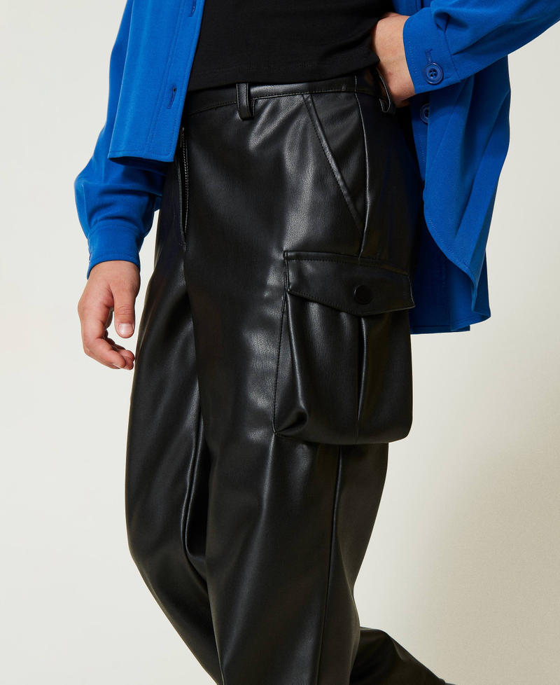 Scee by twin set Pantaloni cargo con tasche utility Spedizione Gratuita