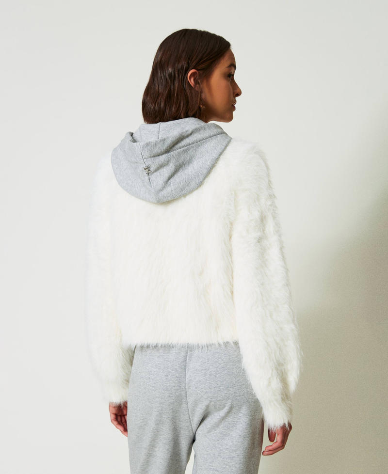 Scee by twin set Bomber MYFO in maglia con cappuccio Prezzo Ridotto