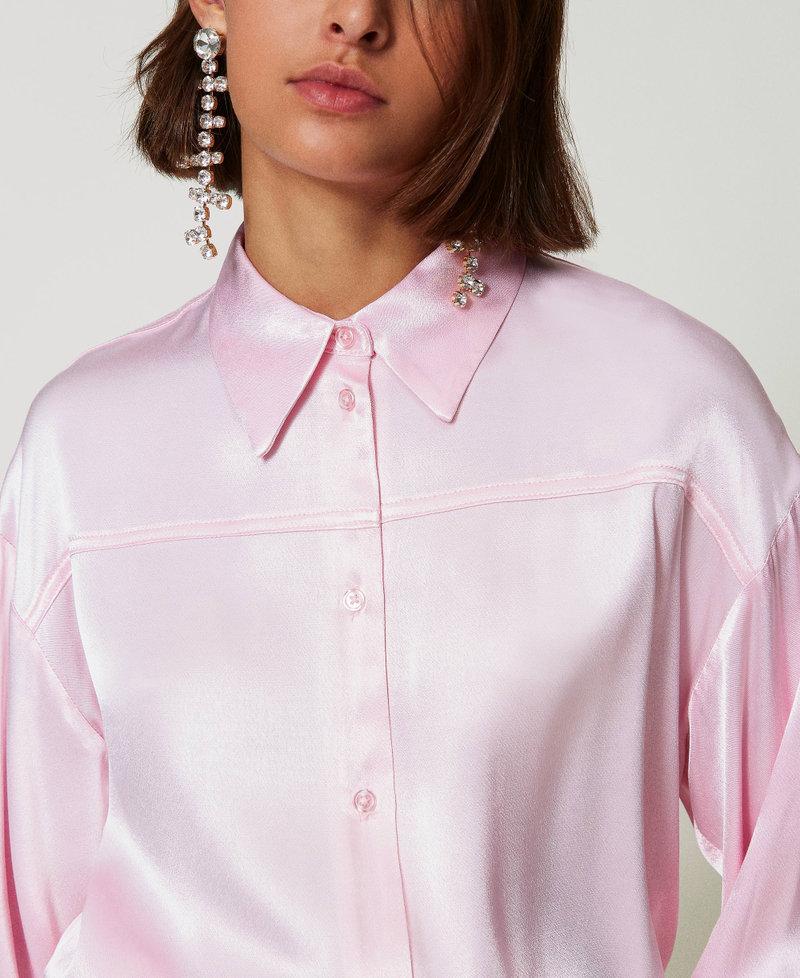 Scee by twin set Camicia in raso martellato Offerta