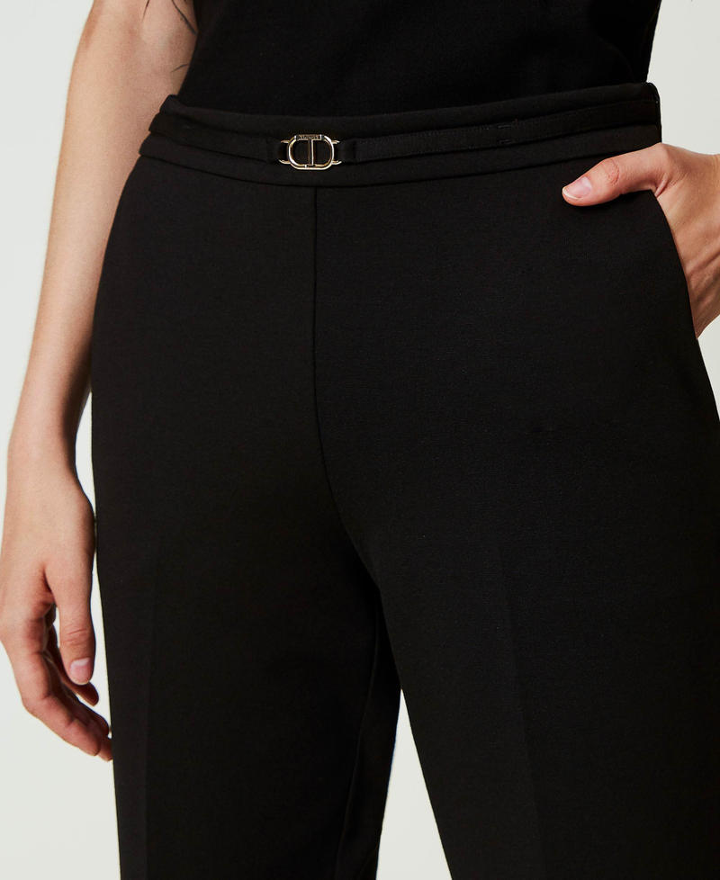 Scee by twin set Pantaloni con cinturino Oval T e piega Hotsell