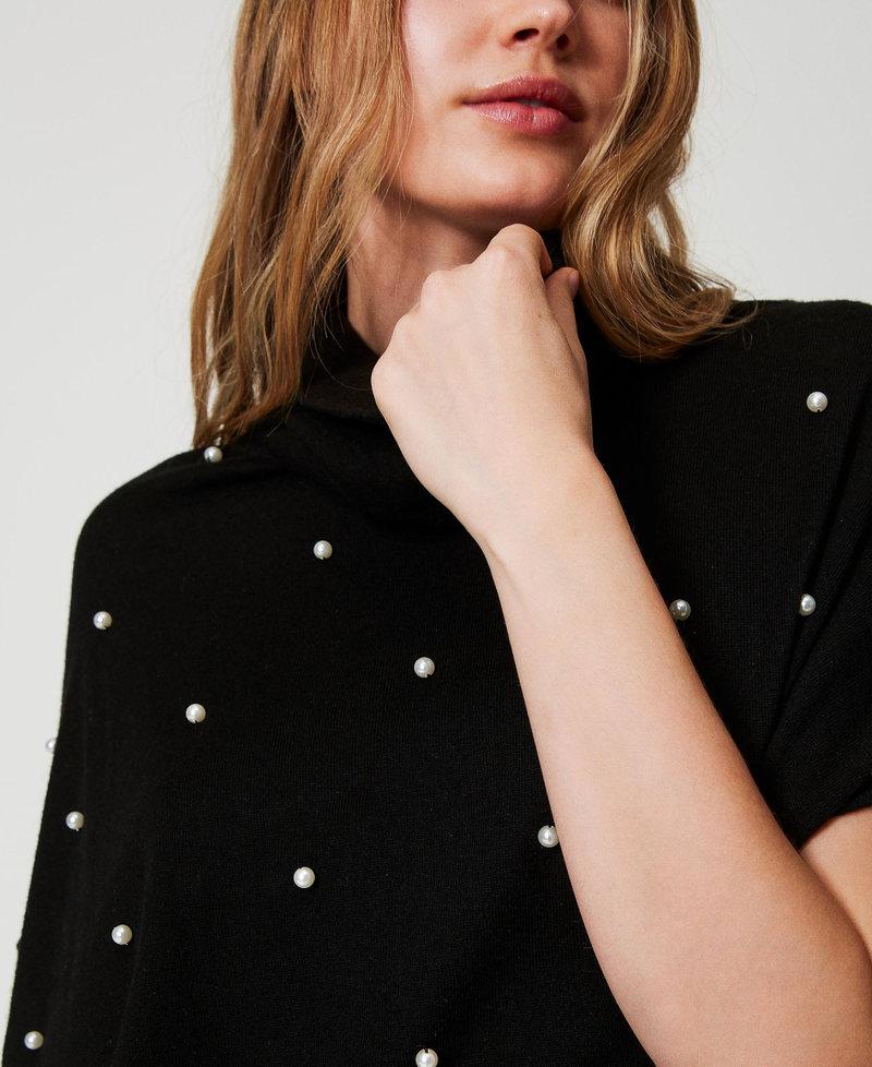 Scee by twin set Maglia in misto lana con ricamo di perle I Più Venduti