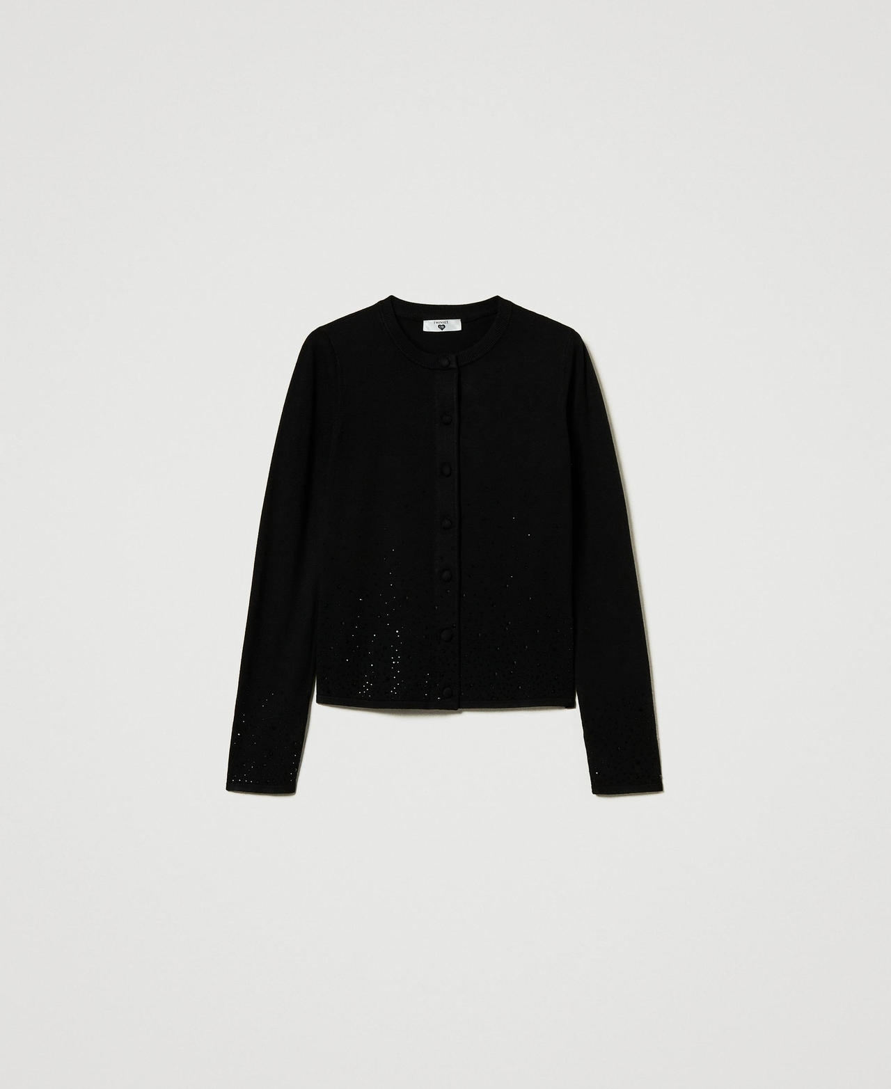 Scee by twin set Cardigan con strass in dégradé Negozio