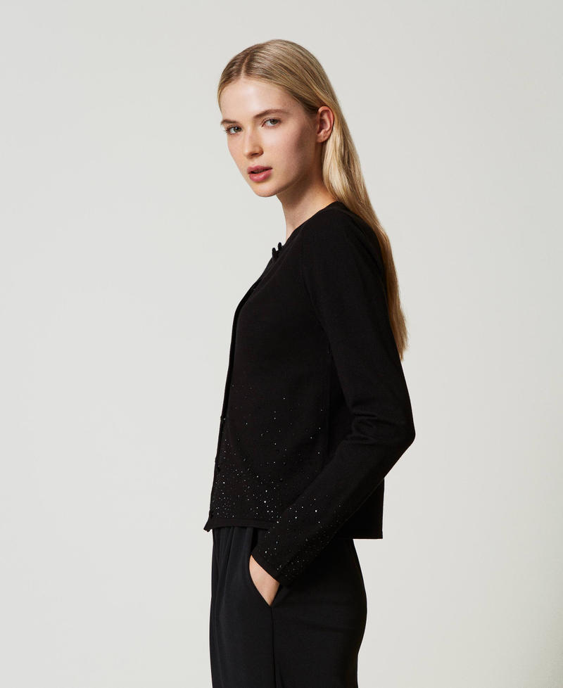 Scee by twin set Cardigan con strass in dégradé Negozio