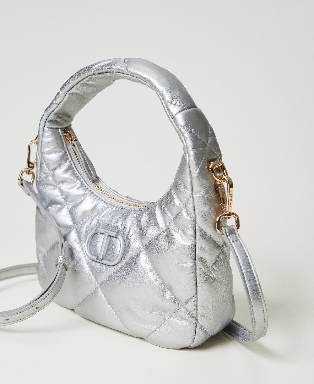 Scee by twin set Borsa hobo piccola quilted imbottita Vendita