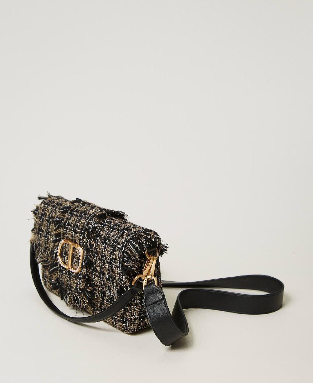 Scee by twin set Borsa a tracolla 'Amie' media in tweed Qualità Garantita
