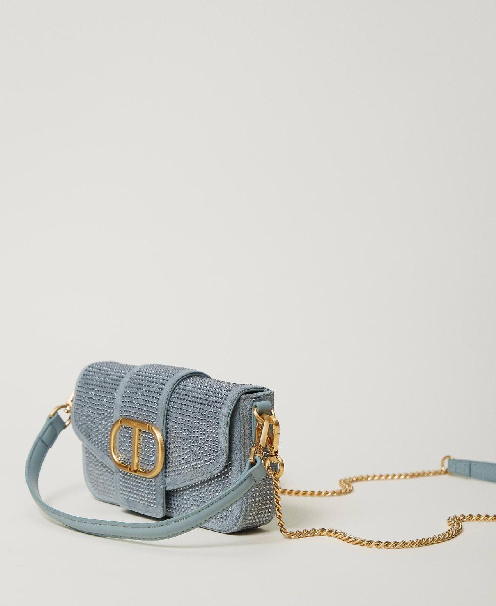 Scee by twin set Borsa a tracolla 'Amie' piccola con strass Acquista Ora