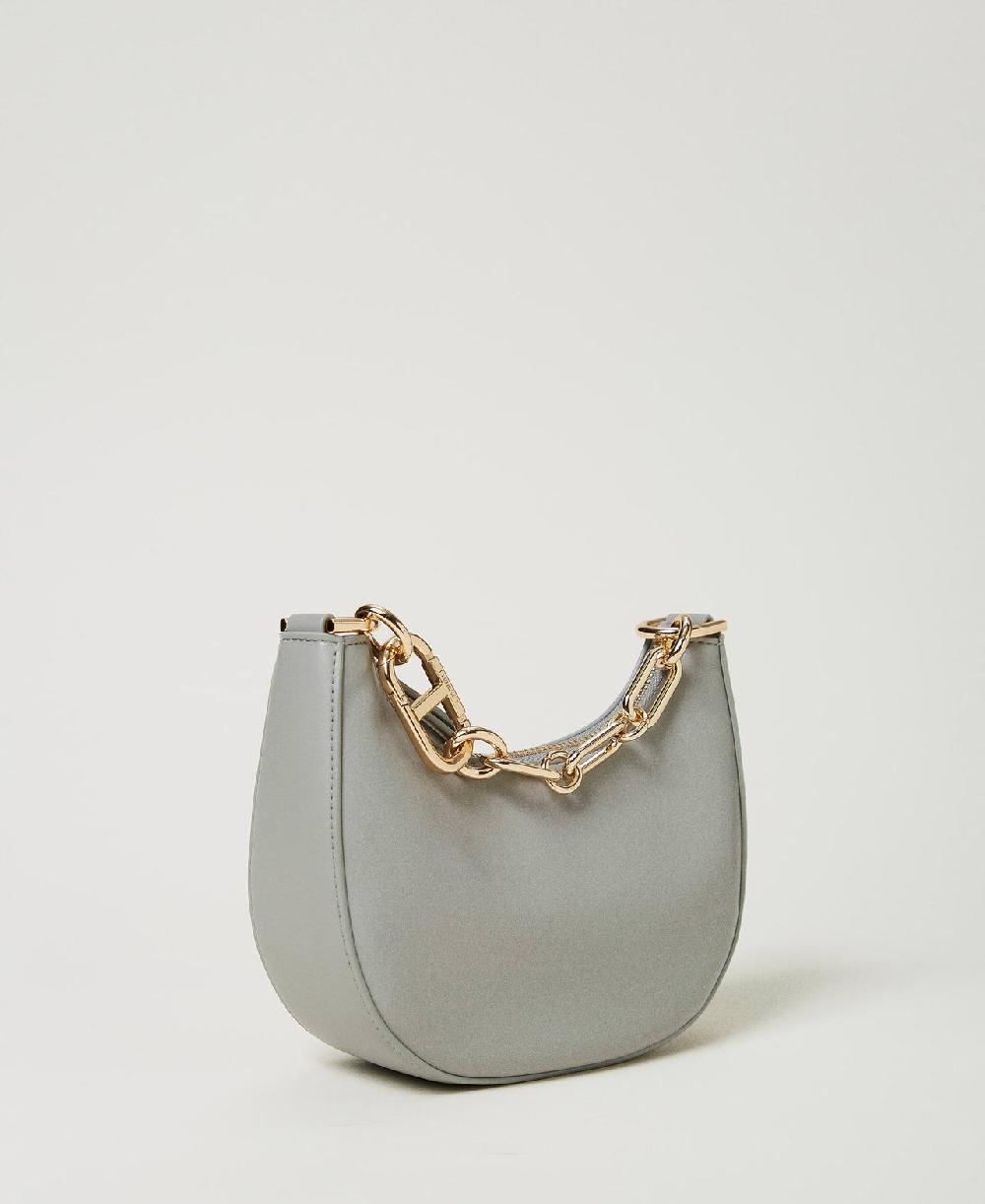 Scee by twin set Borsa ‘Mini Croissant’ con chiusura Oval T Consegna Veloce