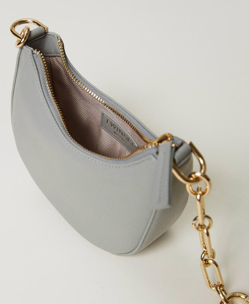 Scee by twin set Borsa ‘Mini Croissant’ con chiusura Oval T Consegna Veloce