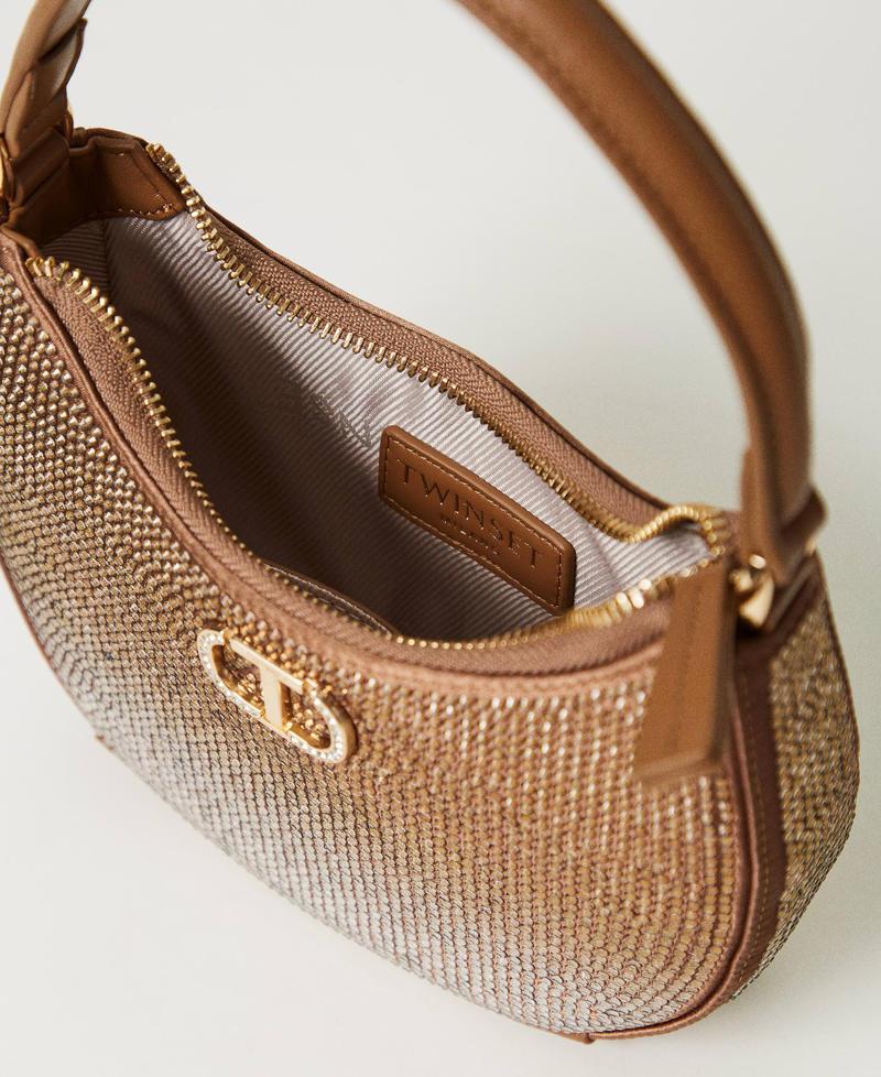 Scee by twin set Borsa hobo ‘Moon’ con strass Novità