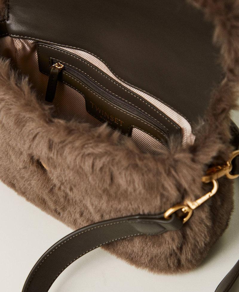 Scee by twin set Borsa a tracolla 'Amie' media in faux fur Presa