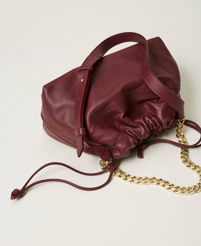Scee by twin set Borsa a tracolla in pelle con coulisse Offerta