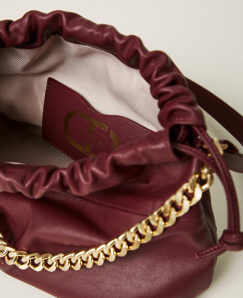 Scee by twin set Borsa a tracolla in pelle con coulisse Offerta
