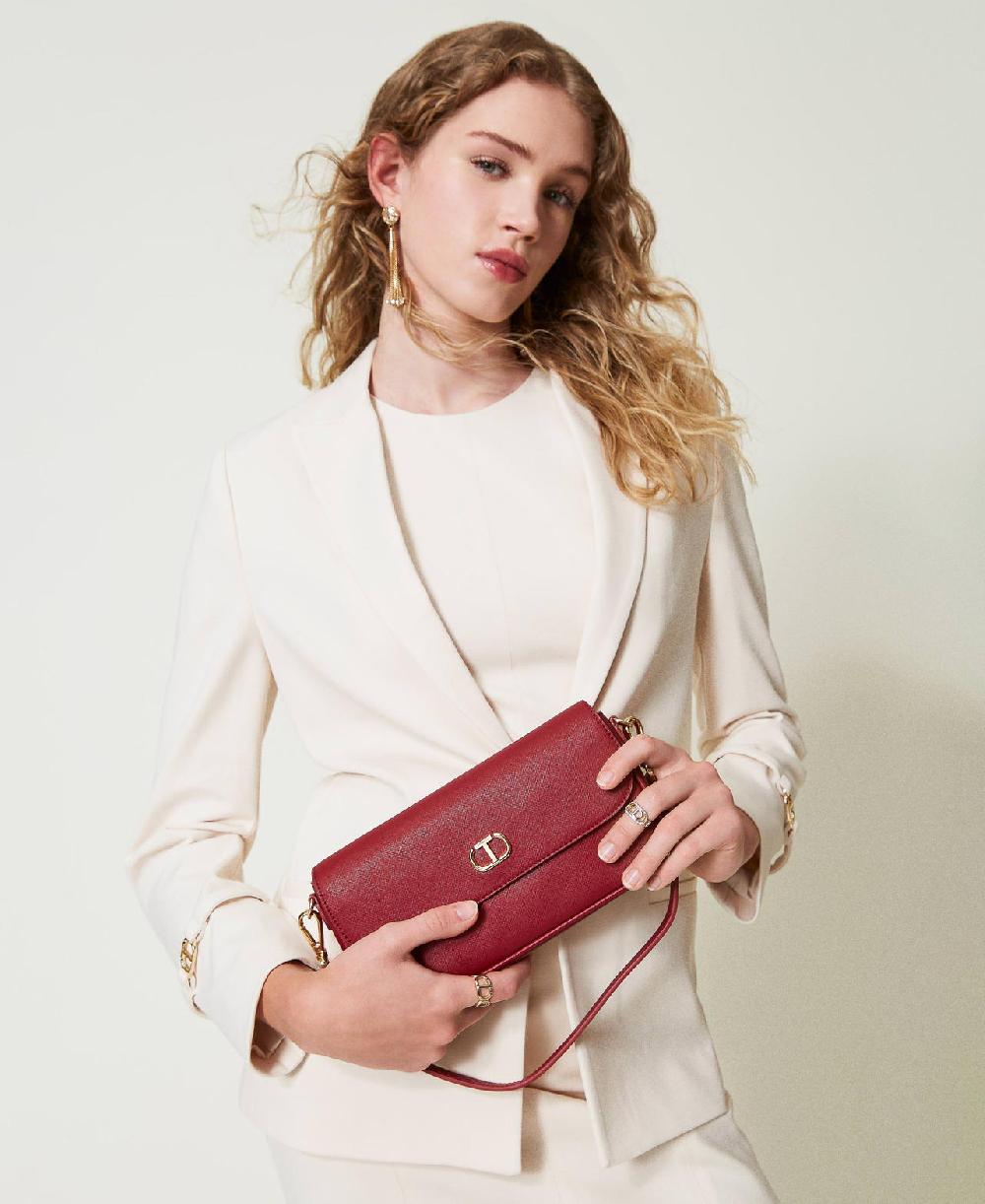 Scee by twin set Mini borsa a spalla con Oval T In Vendita