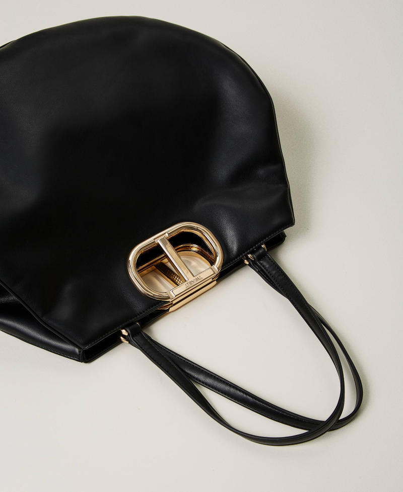 Scee by twin set Borsa shopper 'Lila' con manico Oval T Saldi