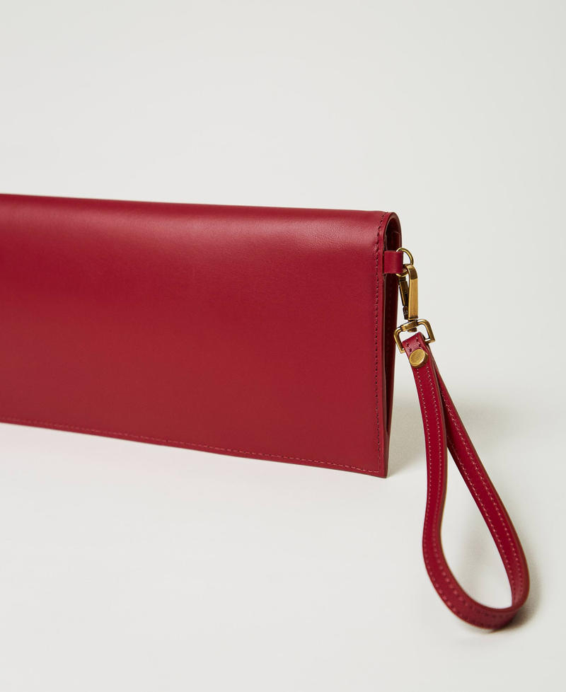 Scee by twin set Clutch in pelle con logo I Più Venduti