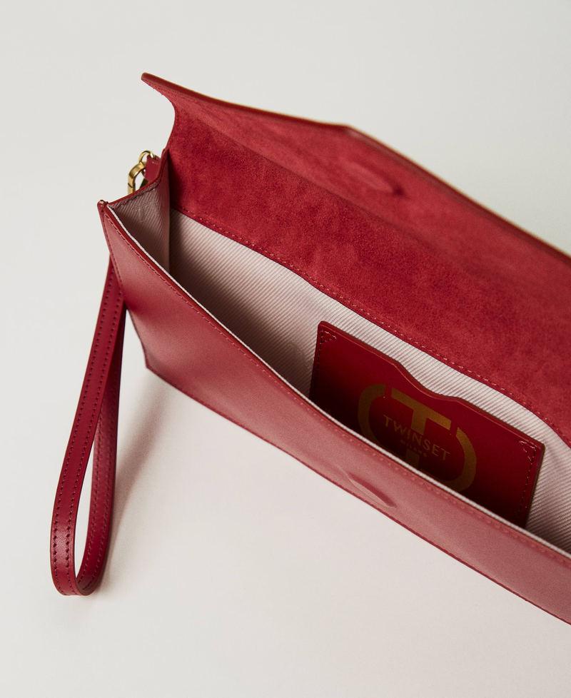 Scee by twin set Clutch in pelle con logo I Più Venduti