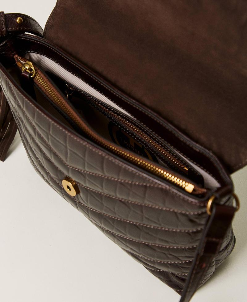 Scee by twin set Borsa a tracolla 'Dreamy' media in pelle stampa cocco Moda