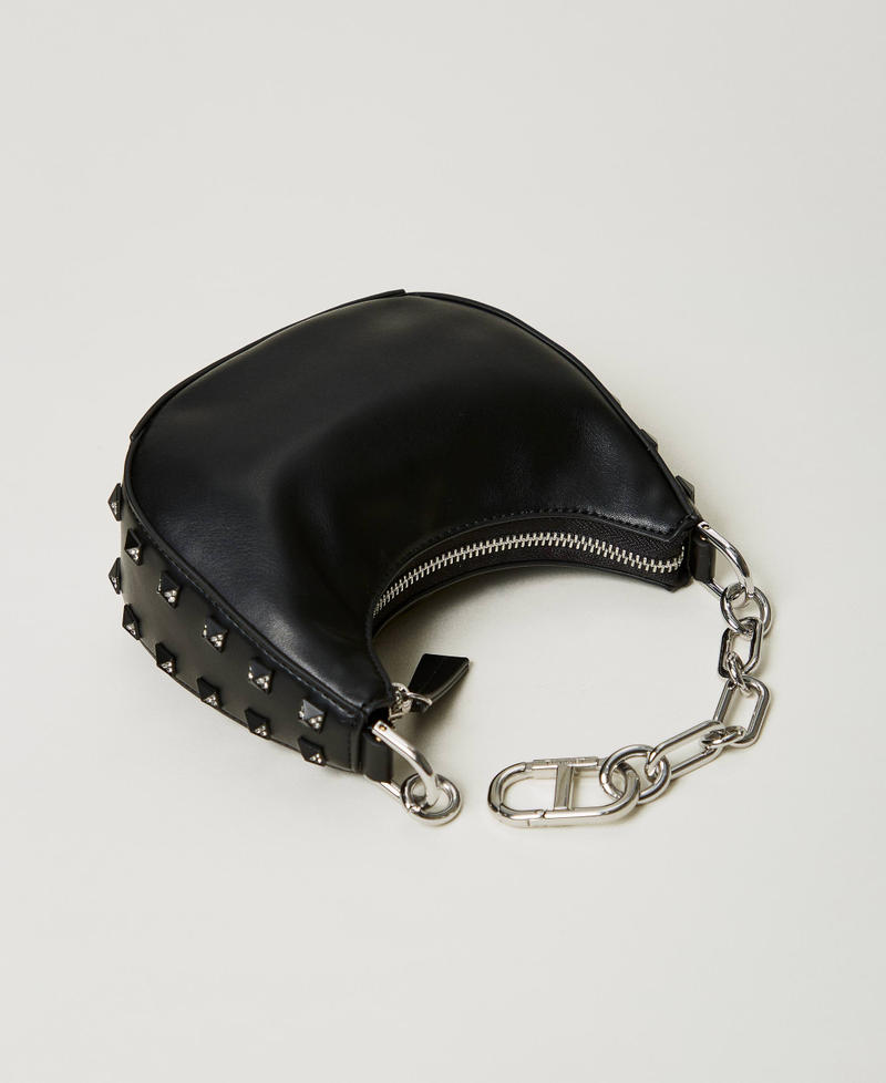 Scee by twin set Borsa ‘Mini Croissant’ con borchie Outlet