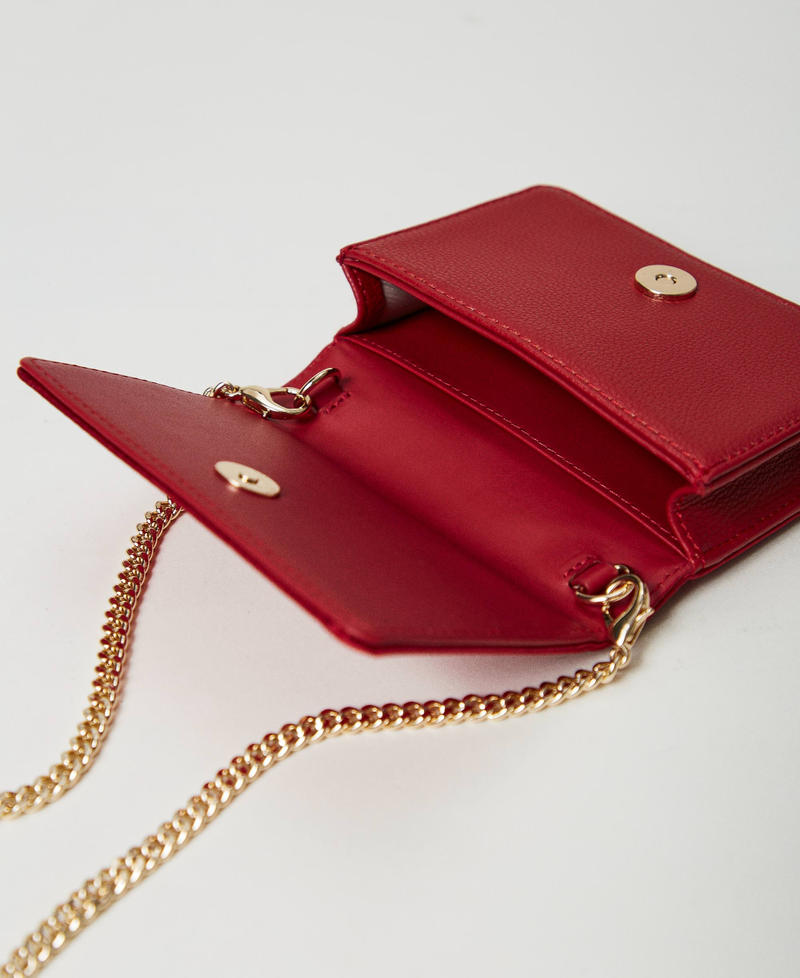 Scee by twin set Mini borsa a tracolla in raso con strass Pezzi Unici