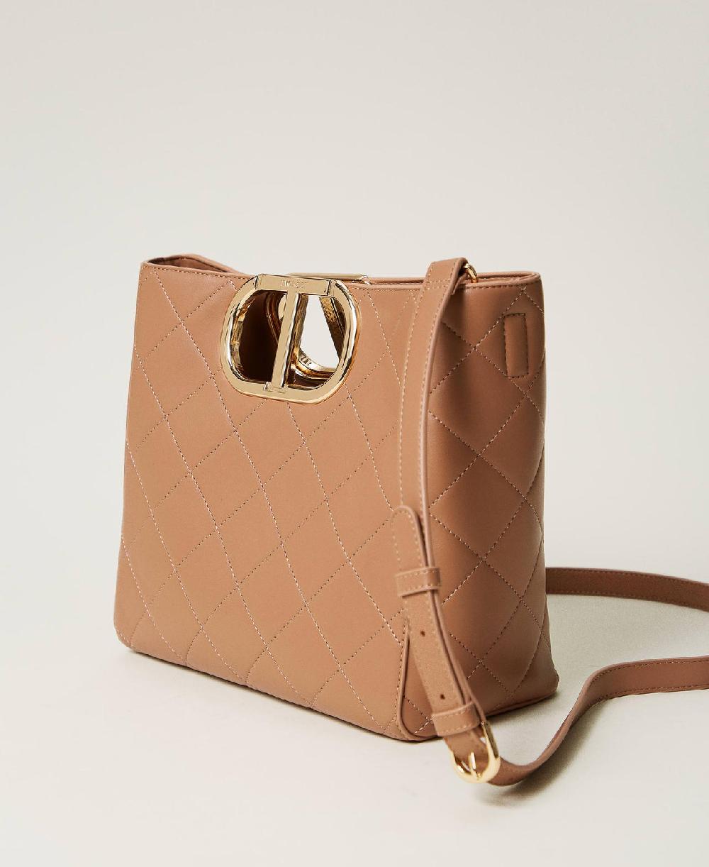 Scee by twin set Borsa shopper 'Lila' trapuntata con manico Oval T Shopping Online