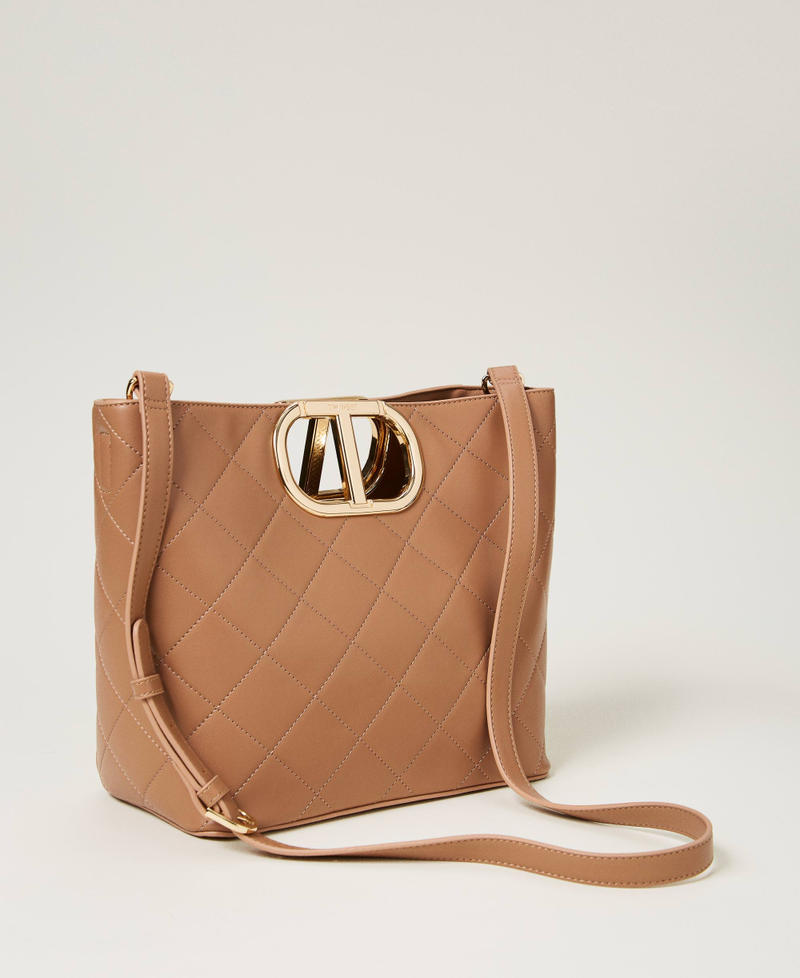 Scee by twin set Borsa shopper 'Lila' trapuntata con manico Oval T Shopping Online