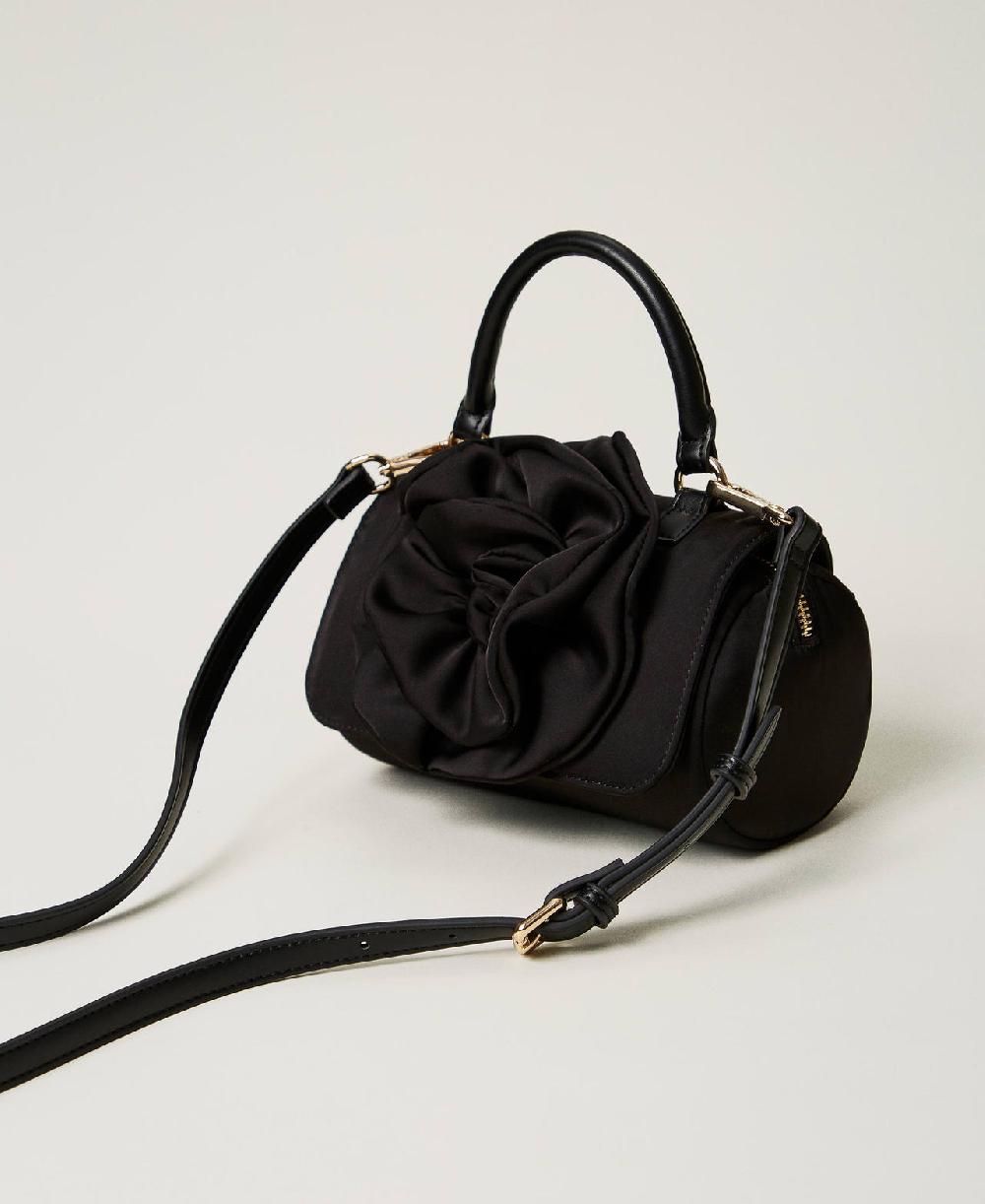 Scee by twin set Borsa a tracolla con maxi fiore Sottocosto