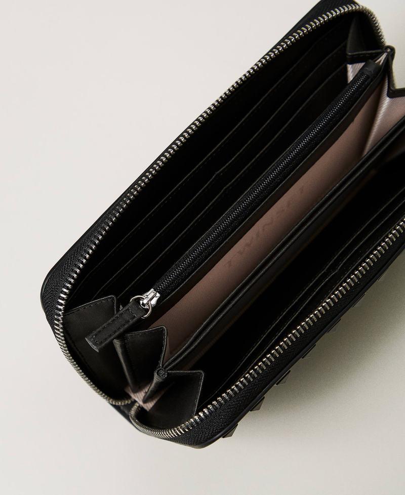 Scee by twin set Portafoglio zip around con borchie Sconto