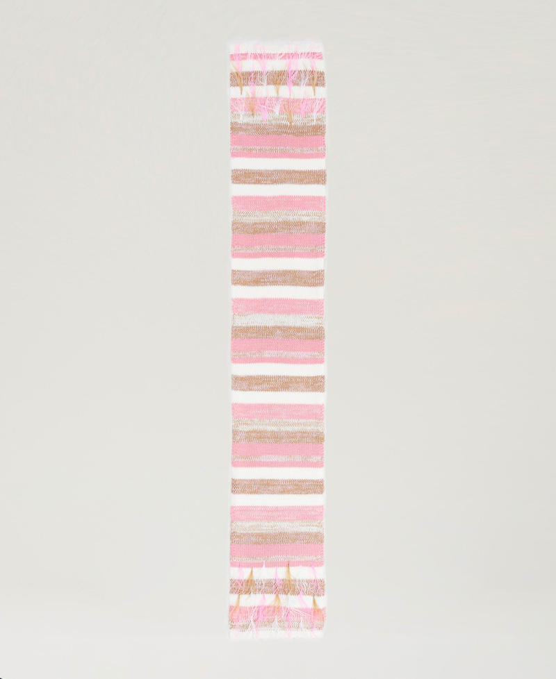 Scee by twin set Sciarpa jacquard con piume Economico