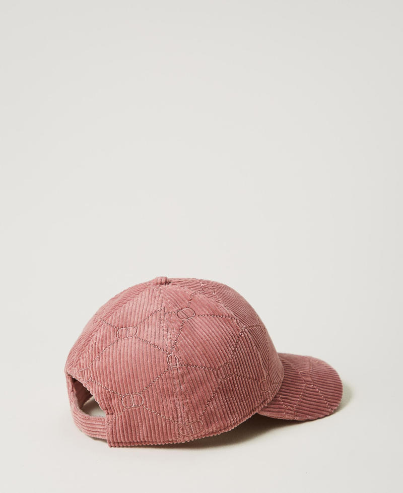 Scee by twin set Cappello da baseball in velluto con Oval T In Saldo