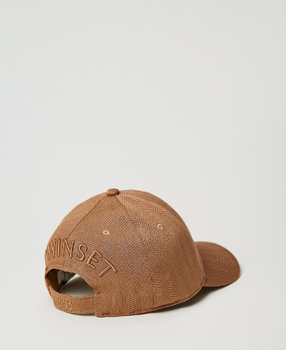 Scee by twin set Cappello da baseball in tessuto scuba Offerta