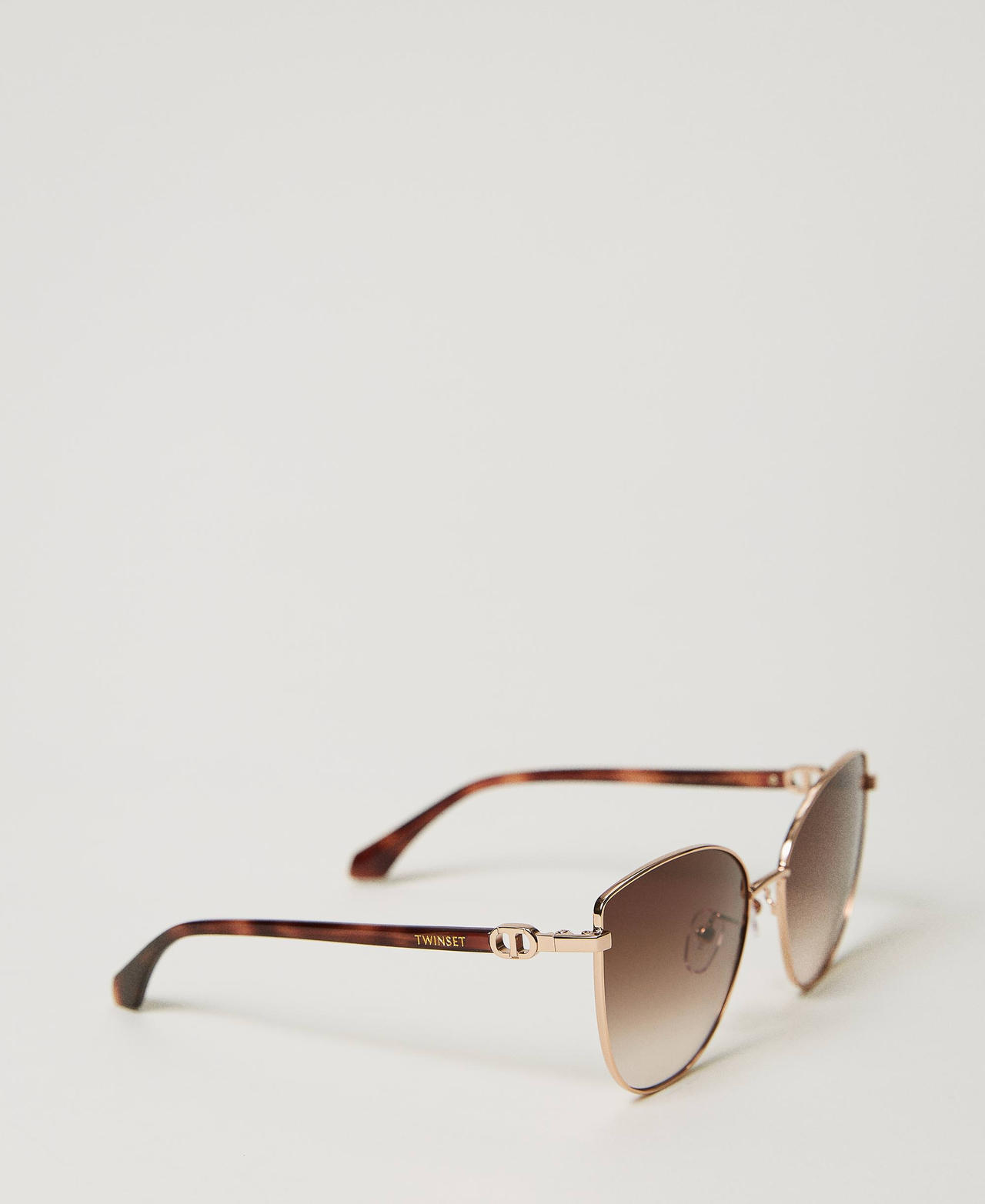 Scee by twin set Occhiali da sole cat-eye in acciaio Online