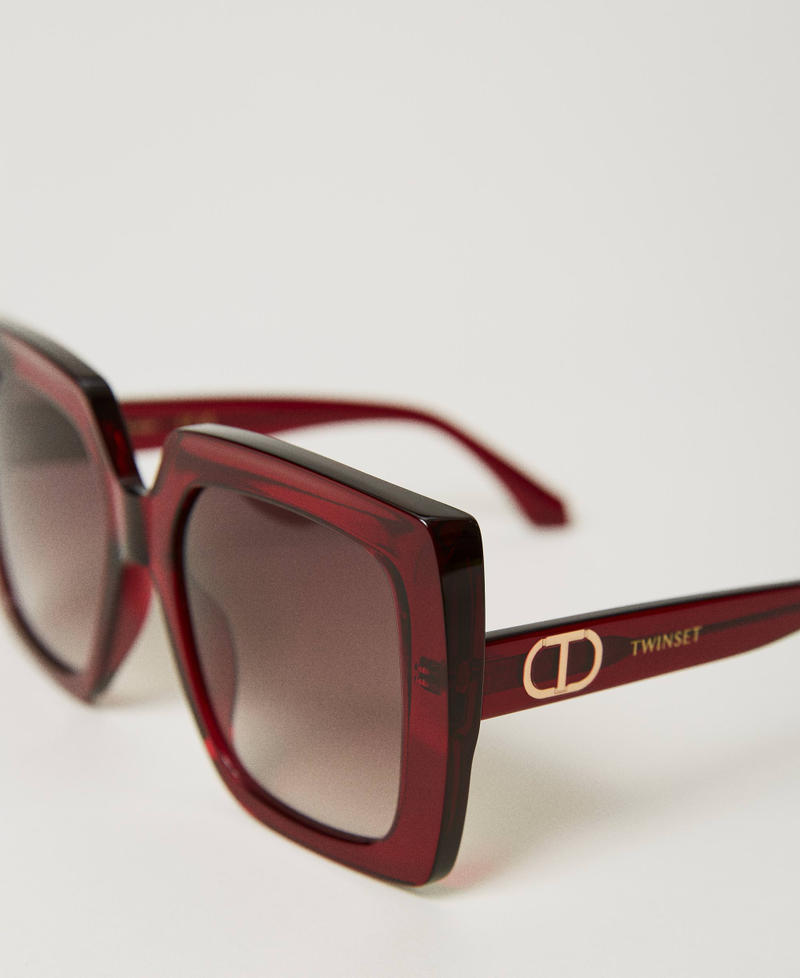 Scee by twin set Occhiali da sole squadrati oversize In Vendita