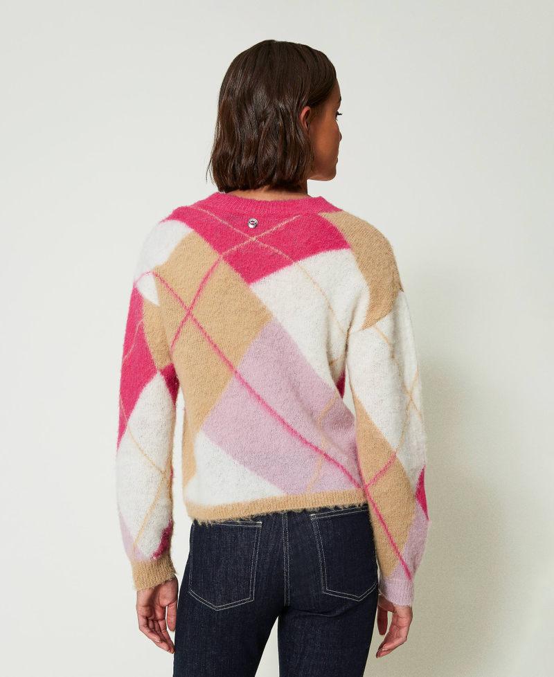 Scee by twin set Maglia jacquard argyle in misto lana Vendite Flash