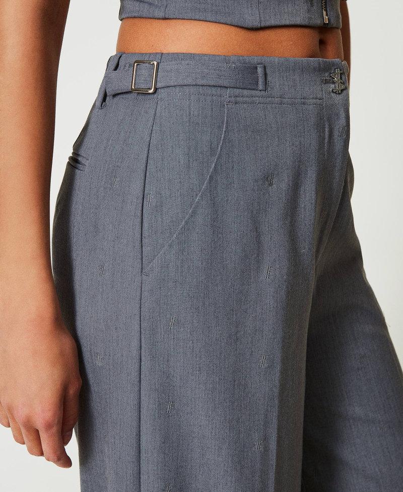 Scee by twin set Pantaloni a palazzo MYFO con ricamo Negozio