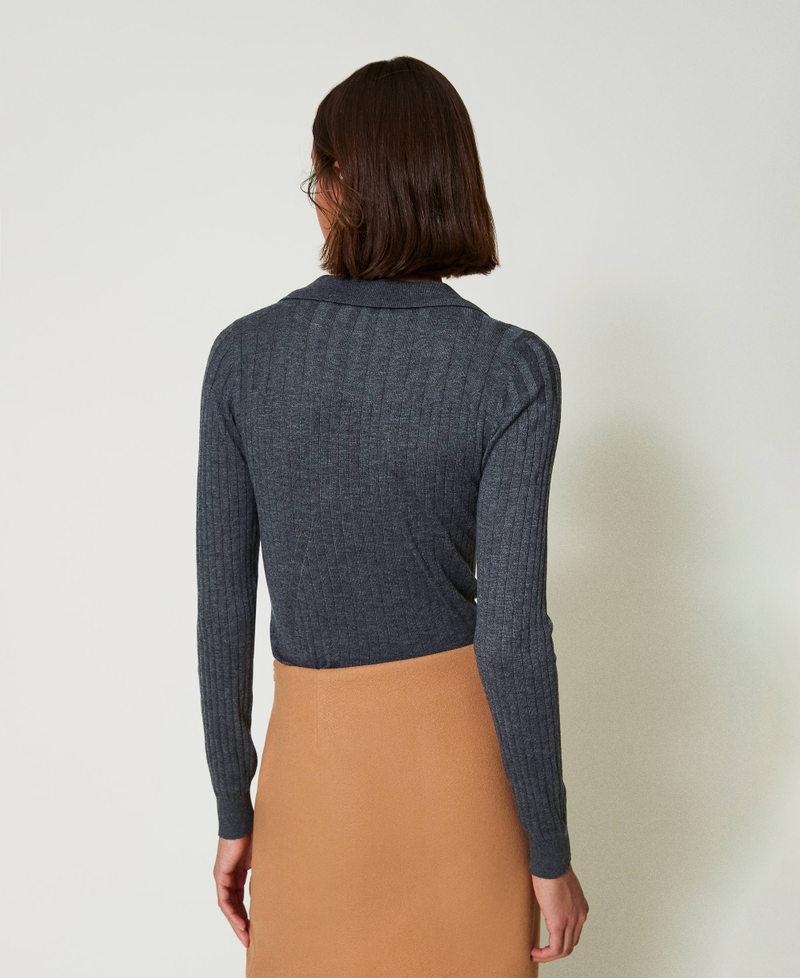 Scee by twin set Maglia a coste con ricamo In Saldo