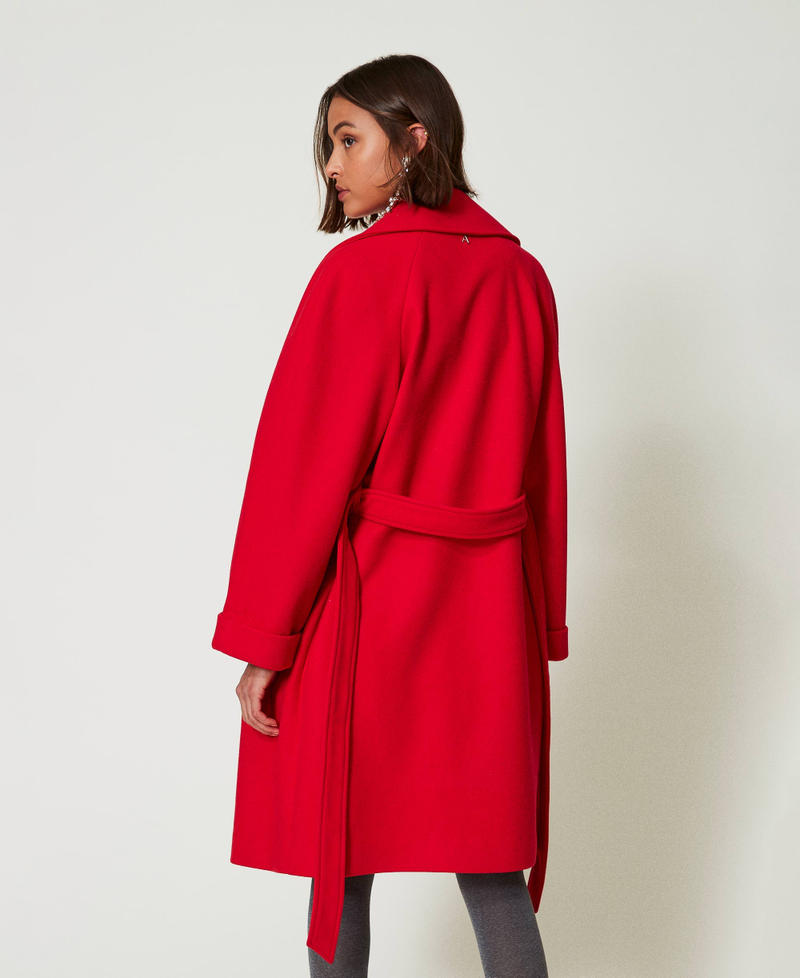Scee by twin set Cappotto doppiopetto in panno Italy
