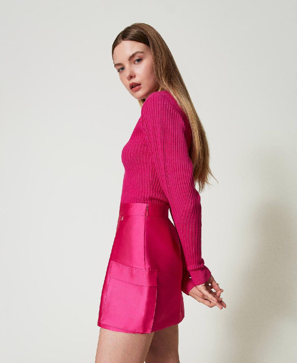 Scee by twin set Minigonna in twill mikado Qualità