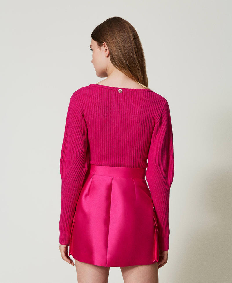 Scee by twin set Minigonna in twill mikado Qualità