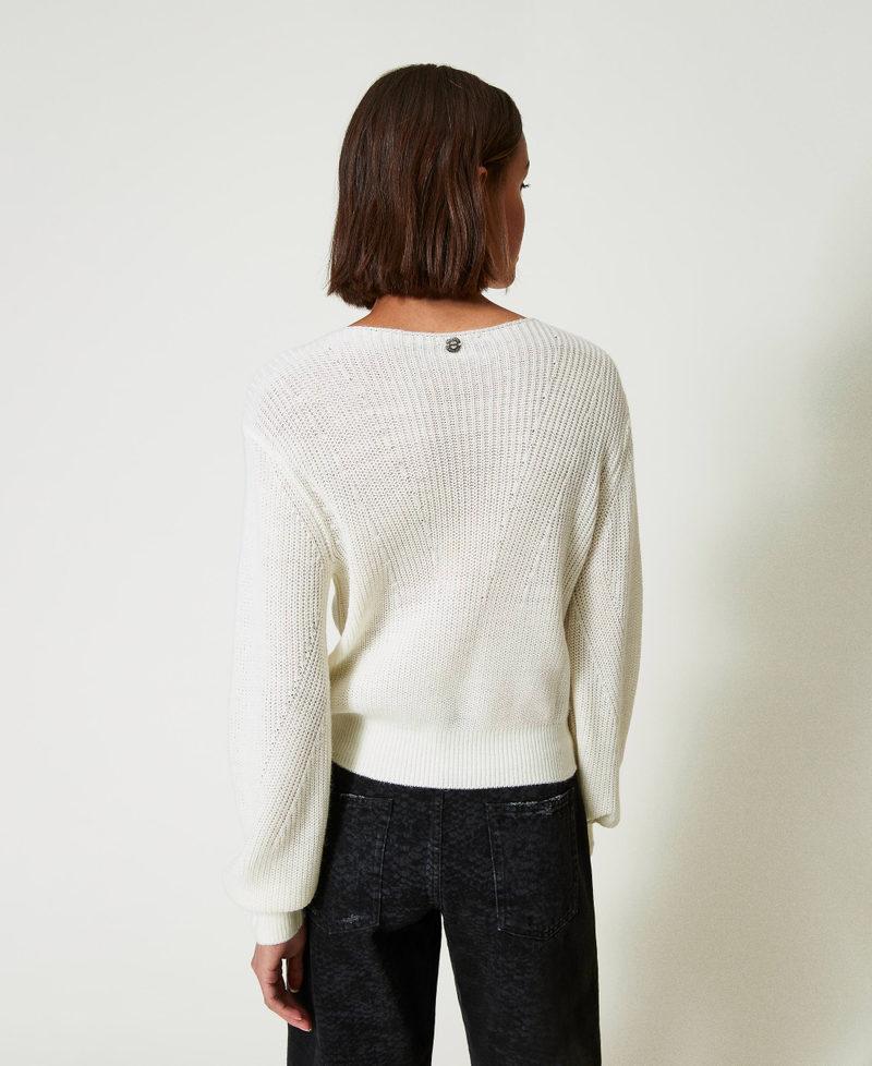 Scee by twin set Maglia con ricami fatti a mano Pezzi Unici