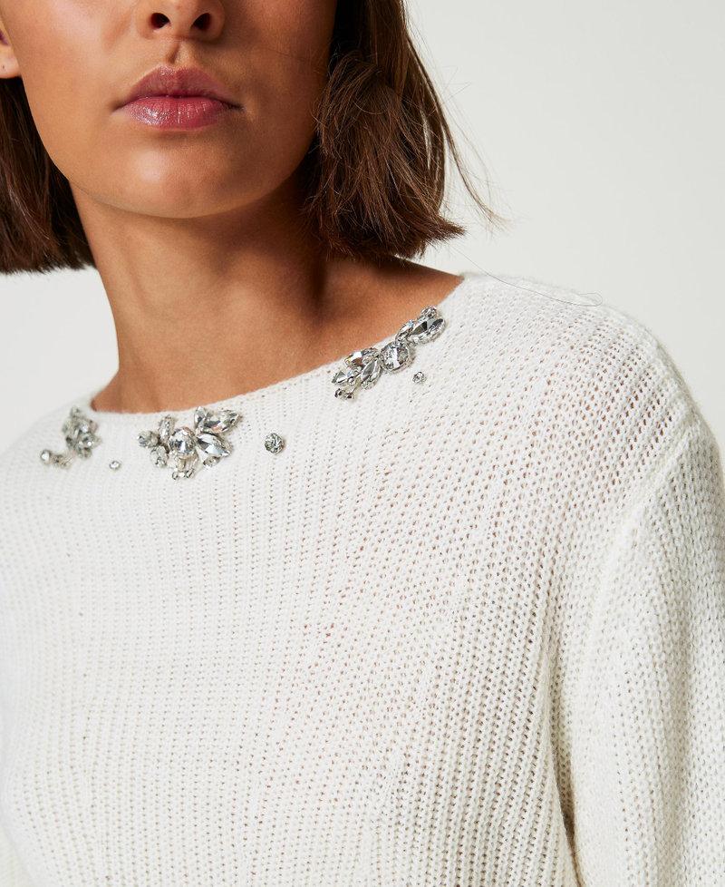 Scee by twin set Maglia con ricami fatti a mano Pezzi Unici