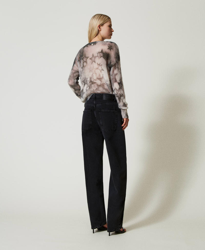 Scee by twin set Jeans nero carrot fit cinque tasche Soddisfazione Garantita