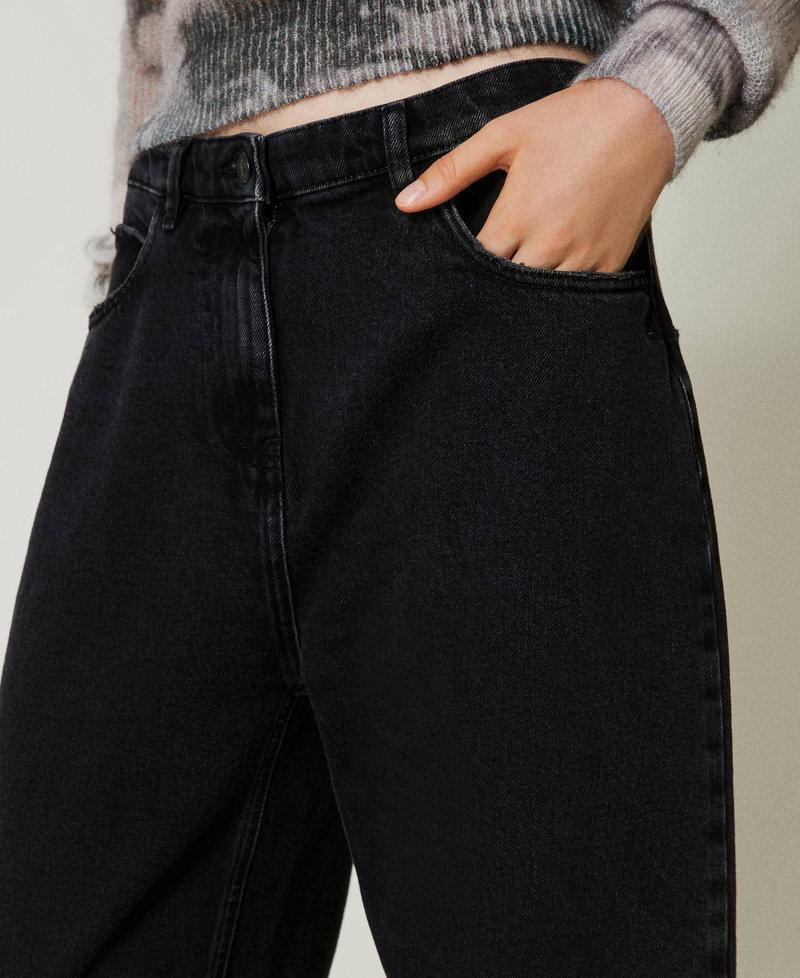 Scee by twin set Jeans nero carrot fit cinque tasche Soddisfazione Garantita