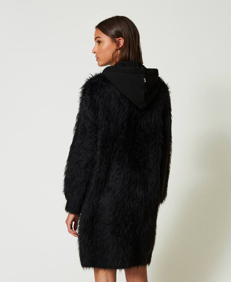 Scee by twin set Cappotto MYFO in maglia con cappuccio Consegna Veloce