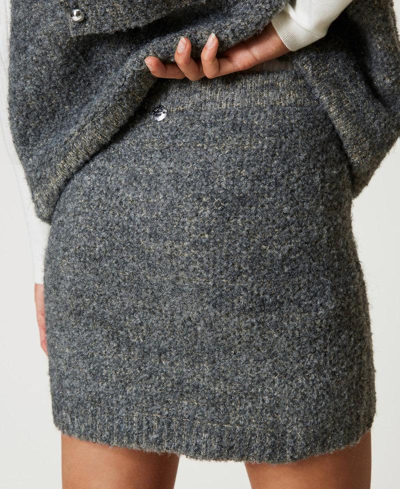 Scee by twin set Minigonna in maglia bouclé riciclata Sottocosto