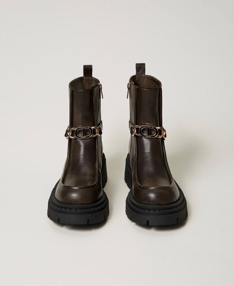 Scee by twin set Stivaletti con morsetto Oval T Sconto