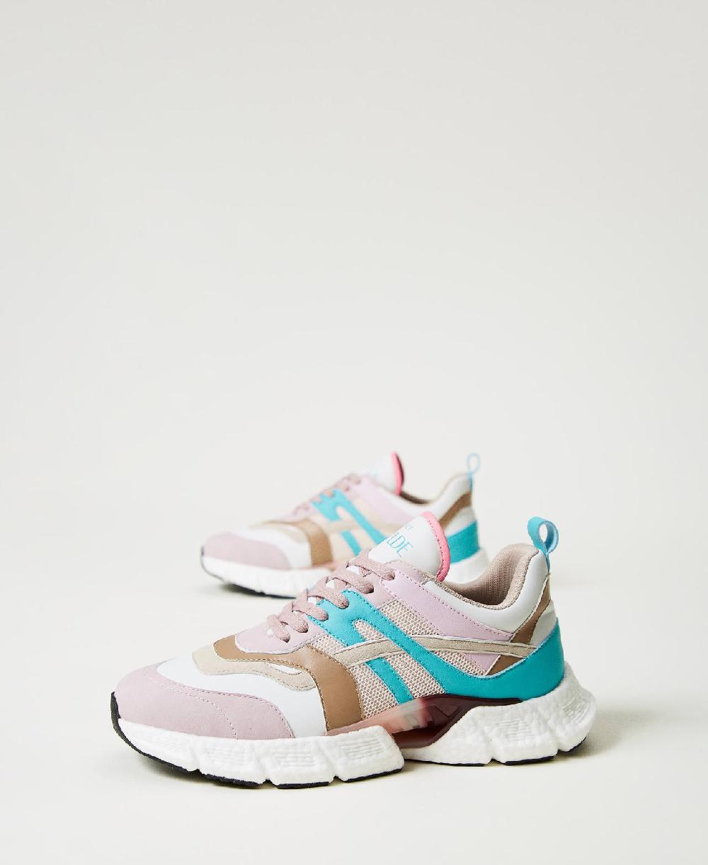 Scee by twin set Sneakers running color block Economico